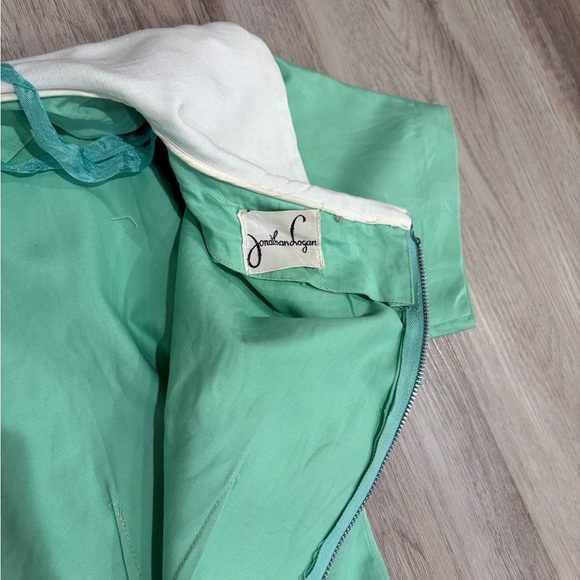 Vintage 1950’s Retro Dress Pin-Up Girl Seafoam Mint Green Rare - Picture 8 of 10